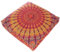 Eyes of India - 35 Large Burgundy Red Mandala Square Floor Meditation Pillow Pouf Cushion Cover Bohemian Accent Boho Chic Seating Dog Bed Handmade Cover ONLY