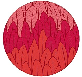 Rote Streifentapete mit Feder Motiv passt zu Farben von Scala - Vlies Tapete Streifen - GMM Design Deko für edle Wände (Muster 20 x 46,5cm)