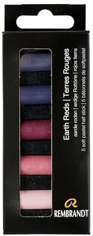 Rembrandt Professional Soft Pastel Set Earth Reds | 5 Half Pastels
