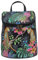 Anuschka Handbemalter Bucket Rucksack aus echtem Leder - Jungle Queen