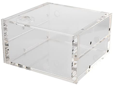 Lazmin112 1.25L Water Cooling Tank, PC CPU Water Block Computer Cooling Reservoir All Transparent Acrylic Computer Accessories