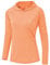 YSENTO Damen Sport Shirt Langarm Laufshirt Leicht Puli Hoodies Sweatshirts Yoga UV Schutz Wandershirt(Hell orange,XL)