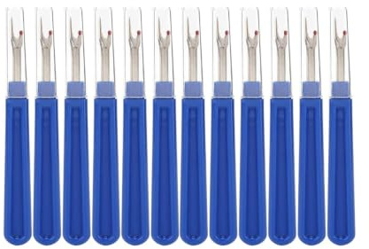 Hapivida Seam Ripper, Stainless Steel Sharp Stitch Remover Tool with Ergonomic Handle,Sewing Unpicker Set for Embroidery, Thread Picking, and Sewing Cloth Bags (12 Pcs)