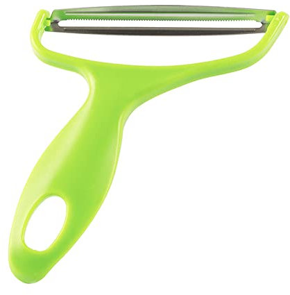 Pelapatate, Pelapatate a bocca larga, Grattugia per cavolo a bocca larga in acciaio inossidabile, Affettatrice per frutta multifunzionale per cucina, Verde