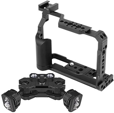 FEICHAO Magic Arm Kit Anti-Lösen mit Super Klemme / Kamerakäfig Aluminiumlegierung kompatibel mit Fuji XT20/XT30, Ninja F5Pro Kamera (mit Käfig)