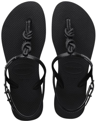 Havaianas Twist Plus, Sandali Donna, Nero, 39/40 EU