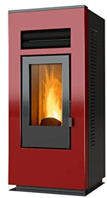 Poêle à pellet Canalisée Optima Modèle One 12 C ventilée Couleur Bordeaux