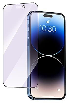 PERFECTSIGHT Anti Blue Light Tempered Glass Screen Protector Compatible with iPhone 14 Pro Max 6.7 inch 2022, Eye Protection Blue Light Blocker, HD Clear Anti Eye Fatigue 5X Stronger