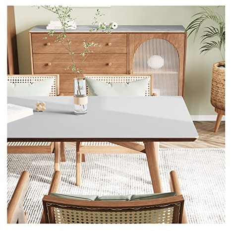 CIEEIN CIEHT PU Tischdecke Tischmatte Schreibtisch Tischunterlage Tischfolie Schutzfolie Tischschutz Matte Wasserdicht Grau 90 * 180cm