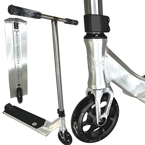 F26 Ethic DTC Erawan I Pandora I V2 Stunt-Scooter I Höhe 80-90cm I Leichter I Park I Hybrid I Street I Tret I Trick I Kinder I Roller I Lightweight I Freestyle (Pandora, Silber, M 85cm)