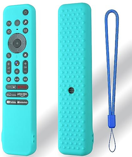 TV Remote Control Protective Silicone Case Cover for Sony RMF-TX810U/RMF-TX811U/RMF-TX910U,Smart Television Voice Controller Case Sleeve Holder Protector,Shockproof Anti-Slip (Mint Green)