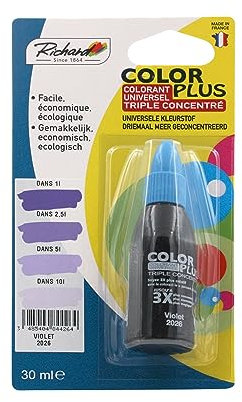 Générique Colorant Universel TRIPLE CONCENTRE Pour peinture jusqu'a 10 Litres - 30ml – Made in France - VIOLET - 2026