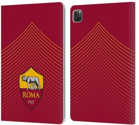 Head Case Designs Licenza Ufficiale AS Roma Freccia Grafica Crest Custodia Portafoglio in Pelle Compatibile con Apple iPad PRO 11 2020/2021 / 2022