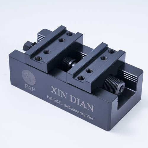 XinDianPAF Selbstzentrierender CNC-Schraubstock, 10,9 cm (H54L-L60), Präzisions-Fräsmaschinen-Schraubstock, mit einer Öffnung von 60 mm, kann je nach Werkstück mit Backen ausgestattet werden