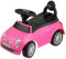 Baroni Toys Fiat 500 Voiture Autoportée pour Enfants de 12 à 36 Mois, Volant avec Klaxon et Sons, Compartiment de Rangement et Dossier, Voiture d'enfant pour Apprendre à Marcher, Rose, 28x60x23 cm