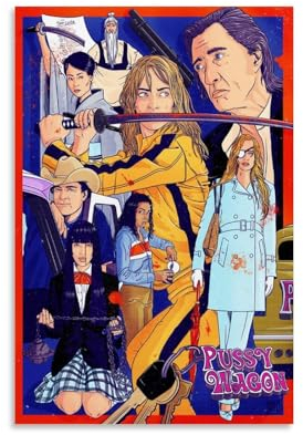EVMILA Kill Bill Filmposter, dekoratives Gemälde, Leinwand-Wandposter und Kunstdruck, modernes Familienschlafzimmer-Dekor-Poster, 30 x 45 cm