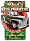 DiiliHiiri Vintage Blechschild Die Garage des Vaters (35 x 26 cm) - Metallschild Retro Antik Stil - Bardekoration - Geschenk für Papa - Werkstatt Garage - Dad'S Garage (9550)