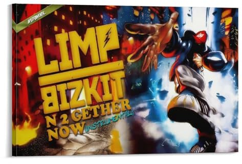 SECOLI Limp Bizkit Break Stuff Leinwand-Poster, dekoratives Gemälde, Wandkunst, Bild, Druck, moderne Dekoration, 60 x 90 cm