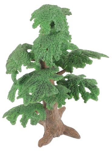 EXCEART 2 STK Mini-Zypresse gefälschte Pflanzen Neujahr Mikro Ornament Modelle Zypressenbaum-Modell grüner Landschaftsahorn dreidimensional Landschaftsbaum künstlicher Baum Anlage Kiefer