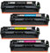 HenceBuy 203X Toner Kompatibel für HP Color Laserjet Pro MFP M281fdw M254dw M254nw M281fdn M280nw M281cdw M254dn (Schwarz, Cyan, Gelb, Magenta)