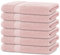 BANANALU 6 Handtücher Set 50x100cm 100% Baumwolle Gästehandtücher Handtuch Rosa