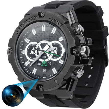 WatchfuVision Body Cam 4K portatile Telecamera da 64GB per sicurezza indoor