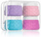 ZUOQIANG Silicone Cream Jars, 4PCS Leak-proof Travel Size Containers with Lid, TSA Approved, Clear Bag for Toiletries