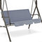 CRIDENG 150Cm Garden Swing Seat Cushions,Replacement Swing Cover,Chair Waterproof Seat Pad,For Garden Furniture Protection,For 2 And 3 Seater Swing Chairs(Gray)