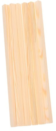 HOMSFOU 6 Stück Holzstreifenschilddrüter Fensterleistenleiste Holzleiste Für Fenster Holzverkleidung Holz Zum Basteln Fensterleisten Aus Holz Holzblöcke Basteln Formleiste Hölzern Khaki