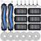 21 Piezas Accesorios para Ecovacs Deebot T50 Omni/T50 Pro Omni Aspiradoras, Repuestos con 6 Filtros, 6 Paños Mopa, 6 Cepillos Laterales, 2 Cepillos Principales, 1 Cepillo Limpieza