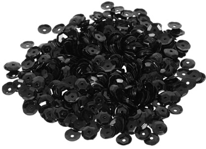 UKCOCO Paillettes Nere Lucide Per Cucito e Decorazioni Fai Da Te Brillantini Quadrati Cangianti Per Progetti Creativi Ragazzo Ragazza e Scrapbooking Confezione