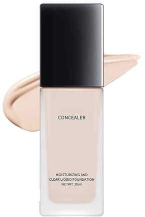 Foundation for Older Women, Full Coverage Foundation Makeup, Moisturizing Foundations for Women Over 60, Long-lasting Natural Matte Finish (Ivory White)