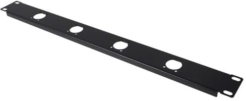 Hoement Audio Patch Panel Xlr Panel Mount for Rack Mount Secure Audio Connection Cord Organizer Holder for Computer Network Cabinets