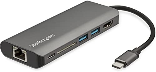 StarTech.com USB C Multiport Adapter mit HDMI - 4K - Mac/Windows - SD Kartenleser - USB C zu USB 3.0 Hub - 2X USB-A 1x USB-C - 60W PD 3.0 - Aktualisierte Version des DKT30CSDHPD (DKT30CSDHPD3)