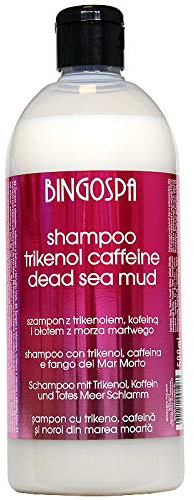 BINGOSPA Anti-Schuppen Shampoo für Juckreiz der Kopfhaut für trockene und juckende Kopfhaut mit Schlamm des Totes Meer, Trikenol und Koffein - 500ml