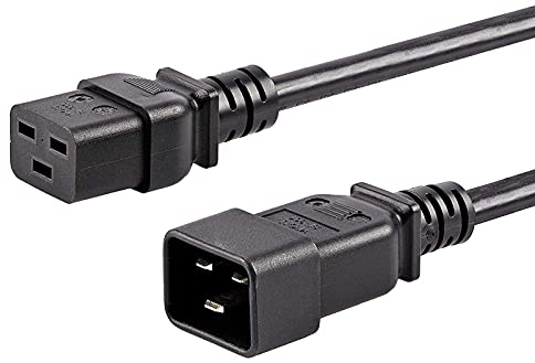 FSKE C19 C20 Netzkabel 3 Meter Kaltgerätekabel IEC 320 C19 Female auf C20 Male PC Stromkabel
