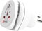 SKROSS Combo World to UK Travel Adapter - Universal Adapter for 2- & 3-Pole Devices from 220+ Destinations, Swiss-Engineered for UK Sockets (White)