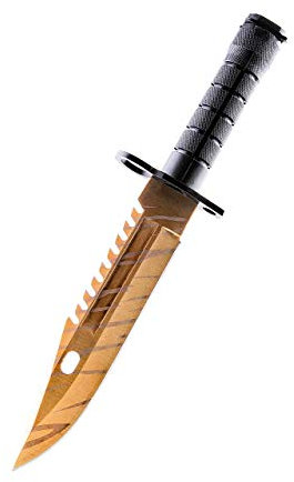 ariknives - Bajonett Knife Counter Skin Knife CS GO Strike Messe Jagdmesser taktisches Überlebens Camping Werkzeug Bayonet (Tiger Tooth)