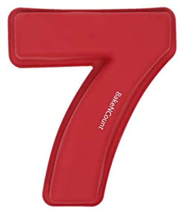 BakeNCount Silikon Zahlen Backform Zahl 7 – Große Kuchenform 25×21×6,1 cm – Motivbackform für Geburtstag & Jubiläum – BPA-frei, backofenfest, spülmaschinenfest – Number Cake