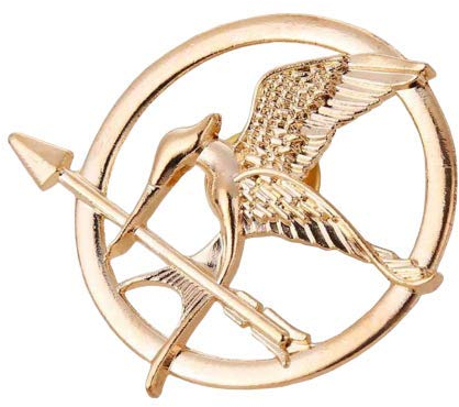 Golden The Hunger Games Movie Mockingjay Prop Pin's