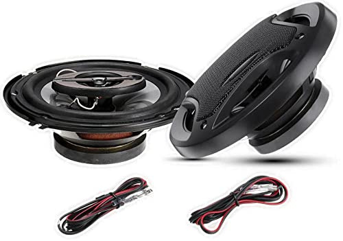 BW 2 altavoces coaxiales de 6.5 pulgadas, 400 W, 3 vías, bocina, audio, música, estéreo, alta fidelidad, altavoz de coche y subwoofer
