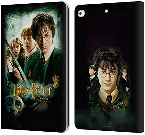 Head Case Designs Officially Licensed Harry Potter Movie Poster Chamber Of Secrets III Leather Wallet Case Compatible With Apple iPad 9.7 2017 / iPad 9.7 2018