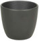 innaGLAS INNA-Glas Petit Pot de Fleurs, céramique, Anthracite Mat, 6cm, Ø7,5cm - Pot Fleurs/Pot céramique