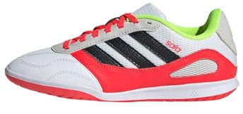 adidas Unisex Kids' Zapatilla de fútbol Sala Super Sala Competition III Indoor (Adolescentes), Cloud White/Core Black/Grey One, 38 2/3