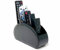 Super and Social - Remote Control Holder/Storage, Desk Caddy Organiser | 5 Compartments Ideal For TV, Blu-ray, DVD, Media Streamer Remotes | Armchair Caddy and Sofa Organiser | Phone Holder