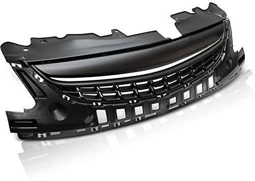 Kühlergrill vorne kompatibel mit Opel Corsa D 2011 2012 2013 2014 3 Türen 5 Türen Front Central Grill Sport GV-233 Kühlergrill Sport Matt Schwarz