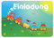 Einladungskarten für Kindergeburtstag 10x Party - Design: freundlicher Zug Eisenbahn Lok - die Einladung für Mädchen Jungen Kinder Einladungskarte zum Geburtstag Einschulung und Kinderparty DIN A6