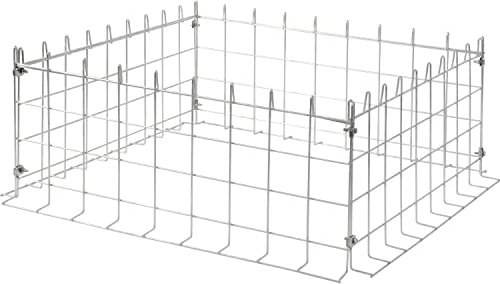 EDUPLAY 110492 Schutzgitter Feuerstelle, 90 x 90 x 40 cm, grau