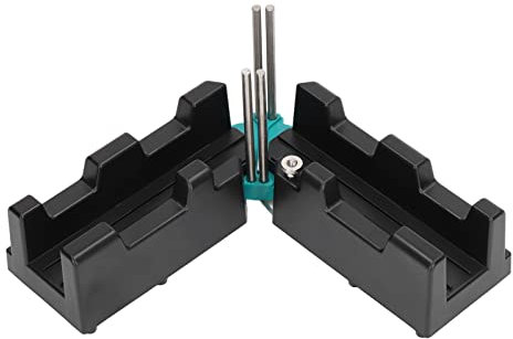 Outil de coupe de mesure d'onglet 2 en 1 Mesure et sciage d'angles d'onglet Outil de coupe de scie à onglet précise Rapporteur 85-180° Outil de coupe de biseaux Jauge d'onglet Outil de travail du bois