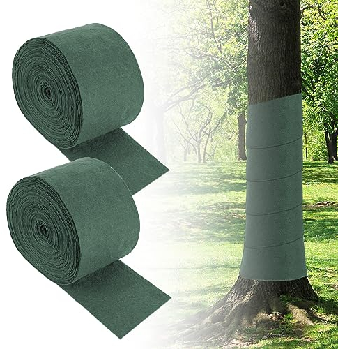 Tesmotor 2 Rollen Baumschutzbandage – Winterfeste Pflanzenschutzbandage für Frostschutz und Feuchtigkeit, Nährstoffschutzbandage beim Umpflanzen von Pflanzen